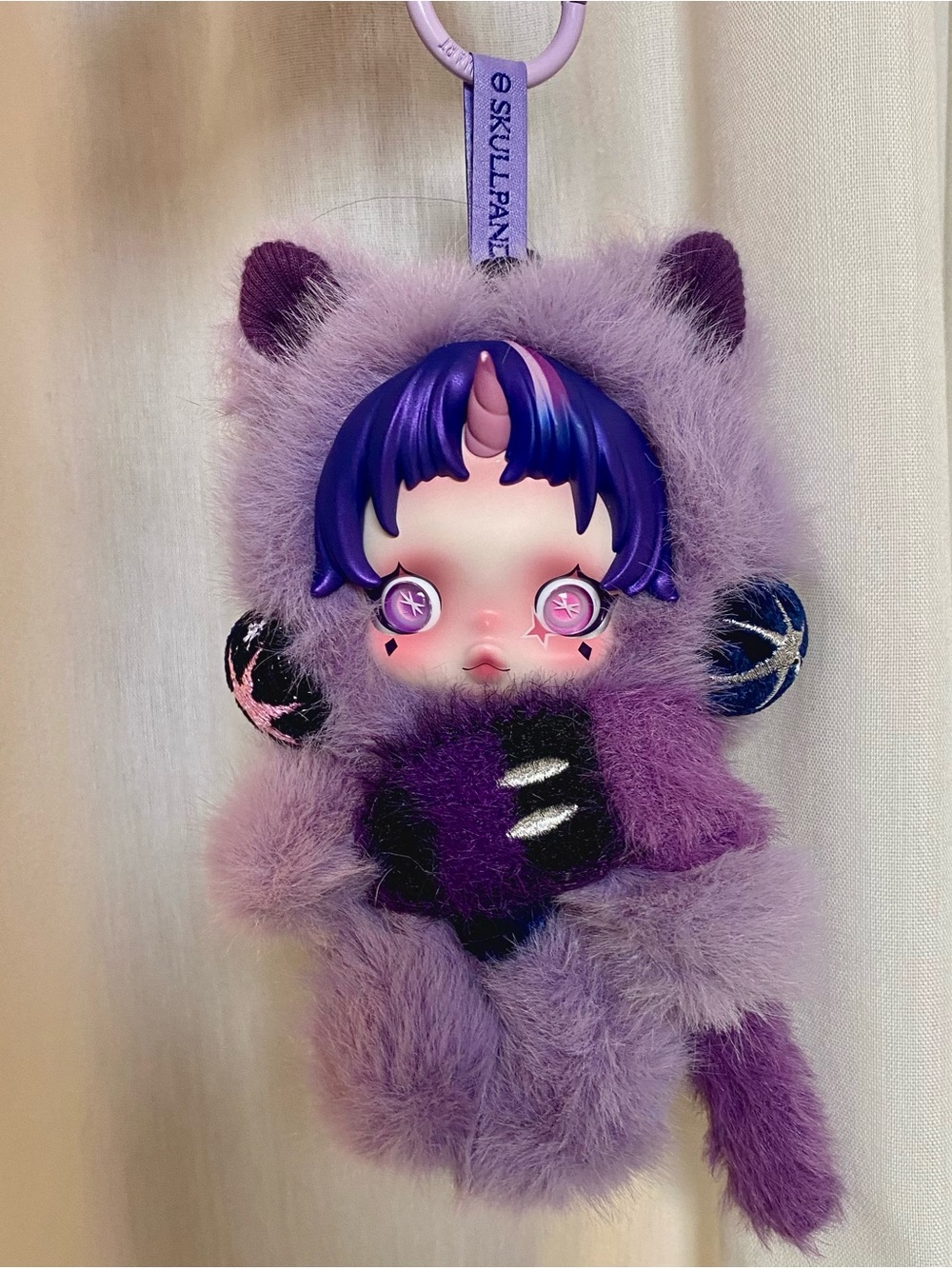 Twilight Sparkle Skullpanda plush pendant from My Little Pony series